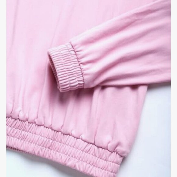 bebe Girls' Jogger Tracksuit 2pc Zip Pullover Sweatshirt Sweatpants 5/6 NWT - Picture 5 of 5